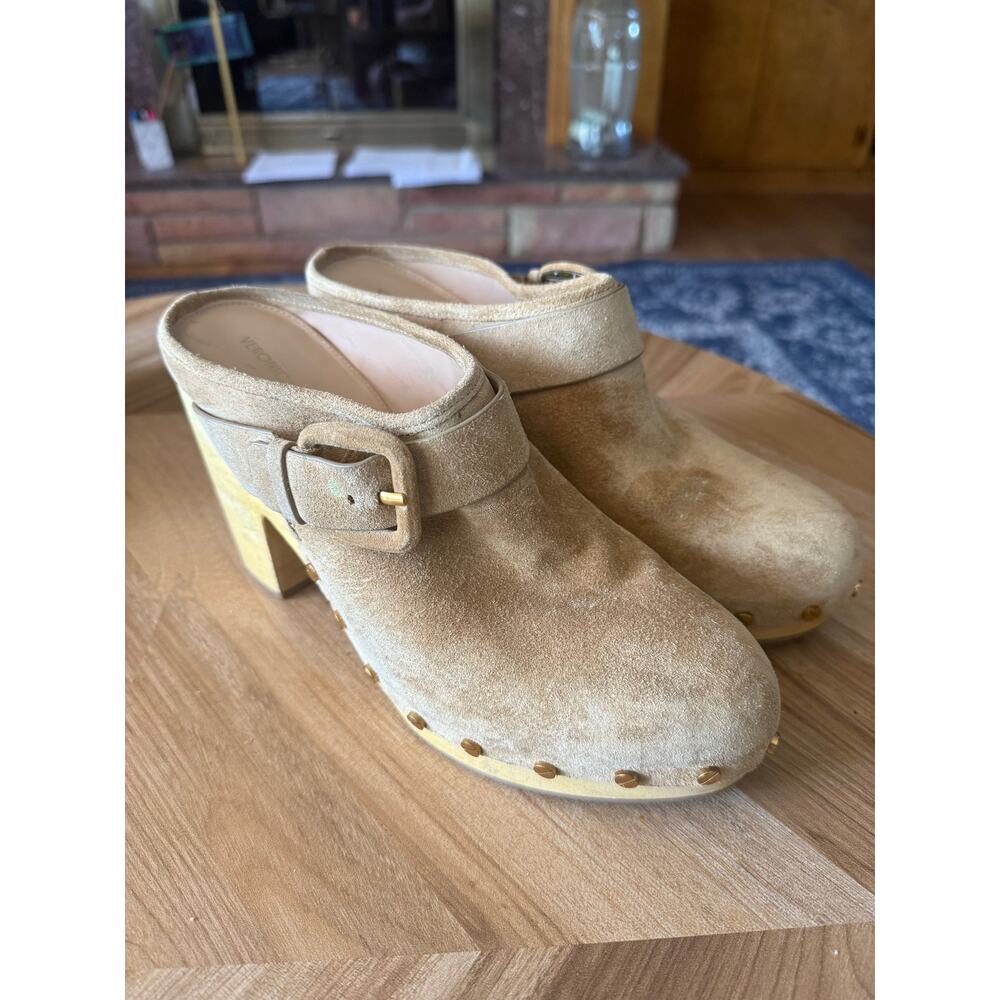 Veronica Beard Women's Dacey Suede Mule Clogs Sz. 9